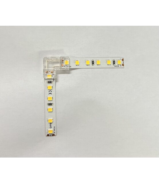 LED strip L hoek connector 8mm