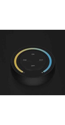 Dual white LED wanddimmer - Antraciet / Grijs - Draadloos - S1-G