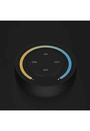 Dual white LED wanddimmer - Antraciet / Grijs - Draadloos - S1-G