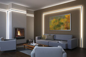 COB 5mm LED strip – 5 meter, 24 volt, 4000K natuurlijk wit, 5W per meter, 850LM per meter, 384 LED's per meter, IP20