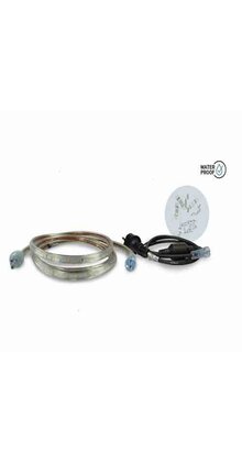 Koppelbare waterdichte LED Lichtslang - 2 meter - natuurlijk wit 4000K 230V 12W + stroomkabel 1,5m - STARTSET PRO