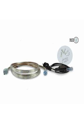 Koppelbare waterdichte LED Lichtslang - 2 meter - natuurlijk wit 4000K 230V 12W + stroomkabel 1,5m - STARTSET PRO