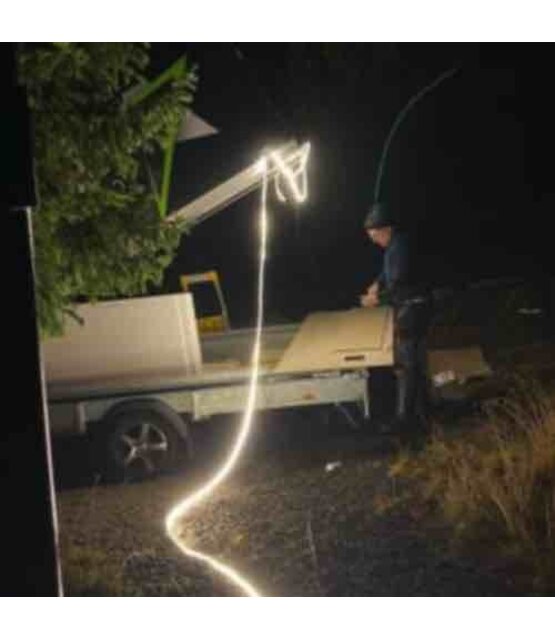 Koppelbare waterdichte LED Lichtslang - 2 meter - natuurlijk wit 4000K 230V 12W + stroomkabel 1,5m - STARTSET PRO