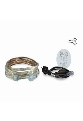 Koppelbare waterdichte LED Lichtslang - 5 meter - natuurlijk wit 4000K 230V 30W + stroomkabel 1,5m - STARTSET PRO