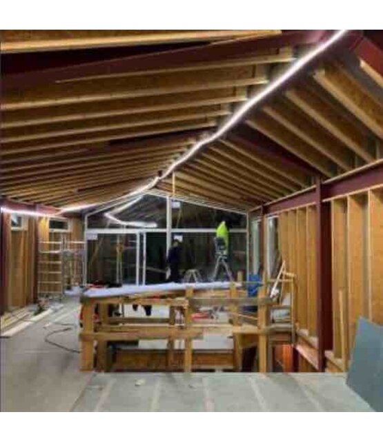 Koppelbare waterdichte LED Lichtslang - 5 meter - natuurlijk wit 4000K 230V 30W + stroomkabel 1,5m - STARTSET PRO