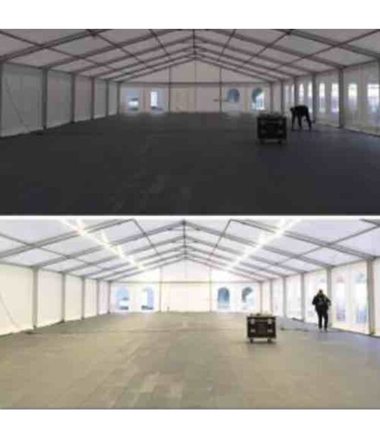 Koppelbare waterdichte LED Lichtslang - 5 meter - natuurlijk wit 4000K 230V 30W + stroomkabel 1,5m - STARTSET PRO