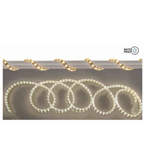 Koppelbare waterdichte LED Lichtslang - 10 meter - natuurlijk wit 4000K 230V 30W + stroomkabel 1,5m - STARTSET PRO (kopie)