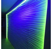 Waterdichte LED Strip 48 Volt RGBWW 19W 96 Led/m 1020 Lumen IP68 20 meter rol