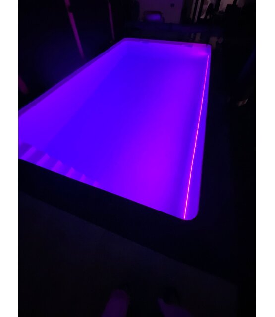 Waterdichte LED Strip 48 Volt RGBWW 19W 96 Led/m 1020 Lumen IP68 20 meter rol