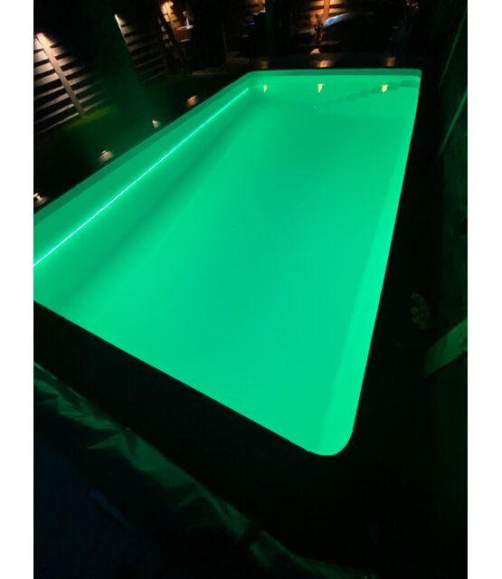 Waterdichte LED Strip 48 Volt RGBWW 19W 96 Led/m 1020 Lumen IP68 20 meter rol