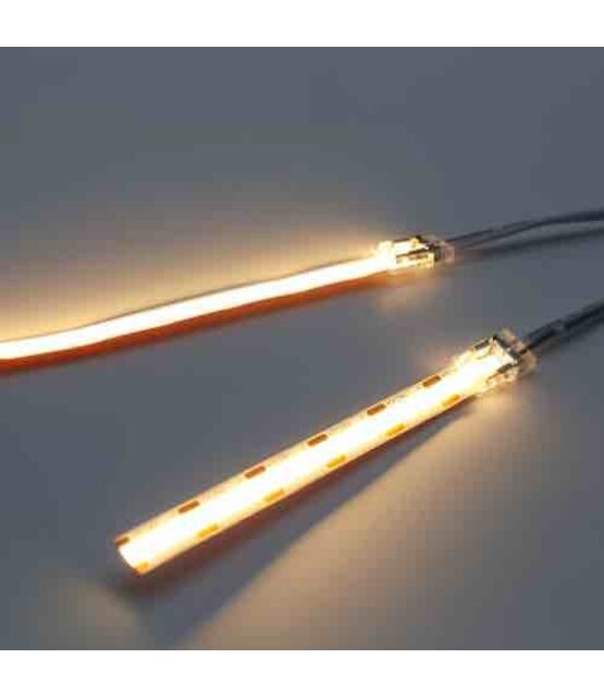 COB LED strip connector 2 zijdig - soldeervrij - klik connector - 5mm COB - IP20