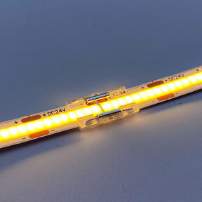 COB LED strip connector recht - soldeervrij - klik connector - 5mm COB - IP20