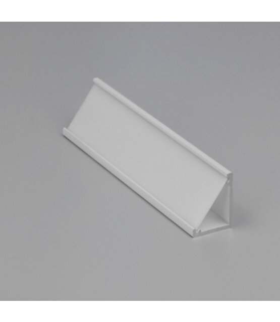 Wit LED hoekprofiel 2 meter met opaal afdekking 16,5 mm x 16,5 mm - C12WIT DUO