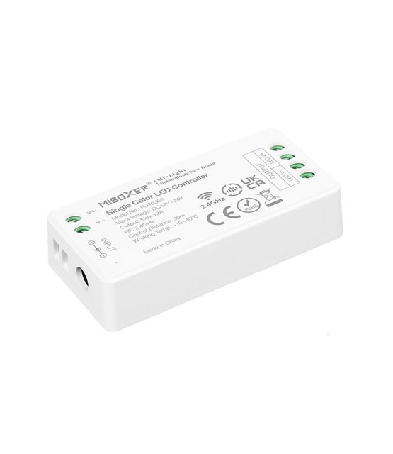 Enkel kleurige LED strip controller - 1 zone - PRO - Miboxer FUT036S