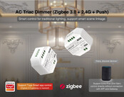 Draadloze LED push dimmer ZIGBEE - t.b.v. TRIAC LED DIMMER - Miboxer  TRI-C1ZR
