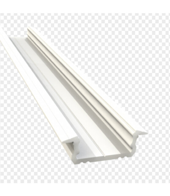 Wit LED inbouw profiel 2 meter met opaal klikafdekking 16 mm x 6,10 mm 08.2WIT
