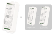 Zigbee LED controller 2 in 1 - voor single color en dual white LED strips 12-24-48v - FUT035ZP+