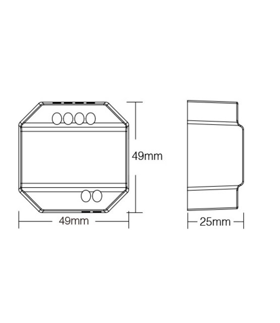 Draadloze AC TRIAC LED dimmer – Draadloze Fase afsnijding LED dimmer – Miboxer TRI-C1