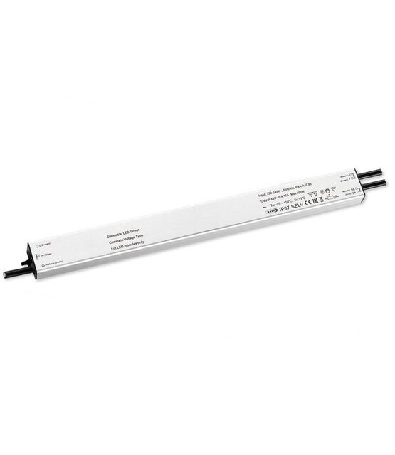 SLIM 48 volt Dimbare LED voeding 240W 48VDC 5.2A CV – IP67
