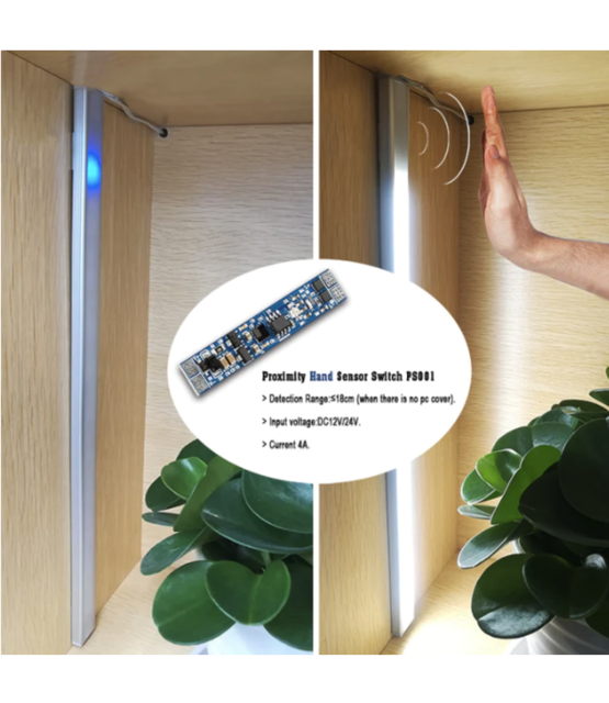 LED profiel proximity sensor aan-uitschakelaar -12V 96W / 24V 192W - SPS001