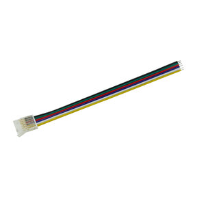 COB LED strip connector RGBCCT 1 zijdig – soldeervrij – klik connector – 12mm COB