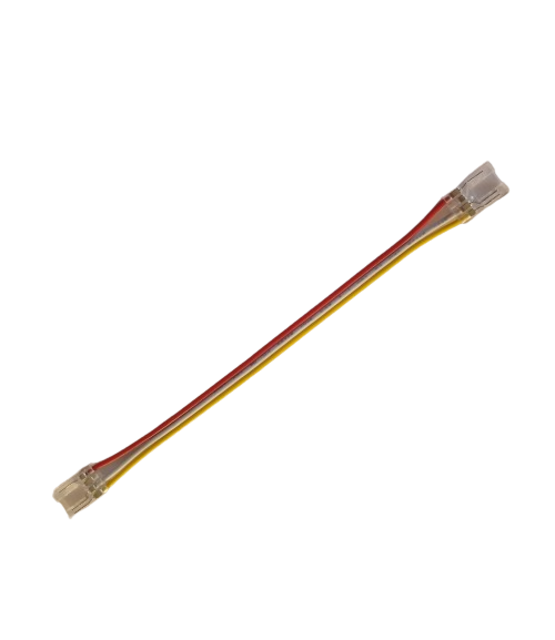 COB LED strip connector Dual White 2 zijdig – soldeervrij – klik connector 10mm –  IP20 COB - IP20