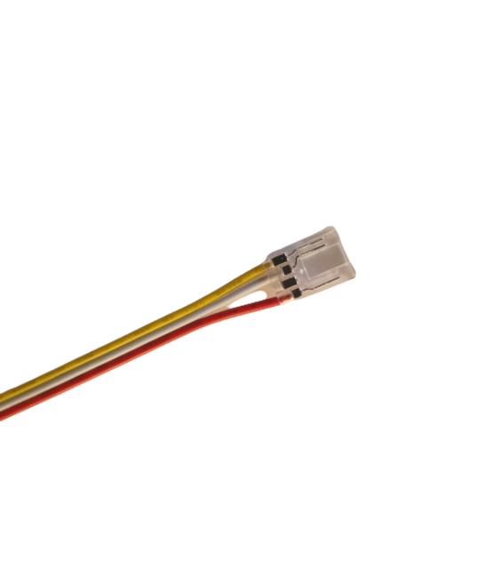 COB LED strip connector Dual White 1 zijdig – soldeervrij – klik connector 10mm –  COB - IP20