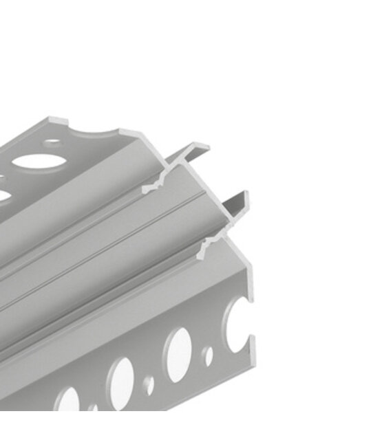 LED tegel en stuc hoekprofiel 2 meter 39,9 mm x 39,9 mm C24STUC BINNENHOEK