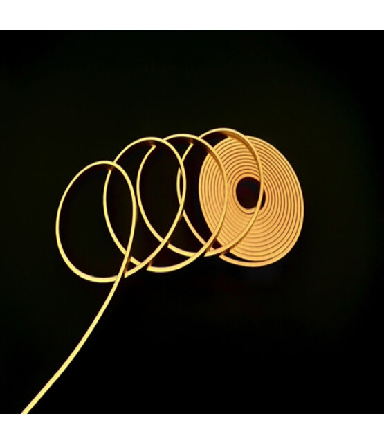 Mini Neon Flex LED strip 24 volt 2700 kelvin extra warm wit 10W 850LM 4 x 8 mm IP67 – 5 meter