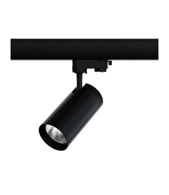3- fase 4000k 40 graden bundel rail spot Zwart 20W