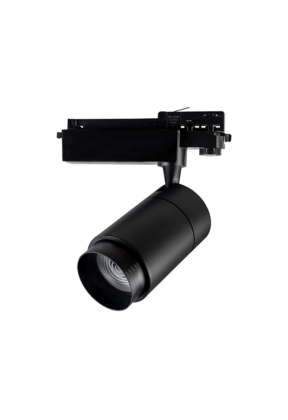 3-fase dimbare rail spot instelbare graden bundel zwart 15-60°