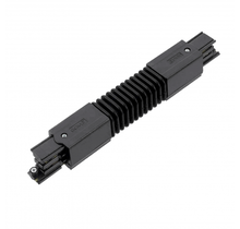 Interne flexibele connector zwarte 3-fase rails