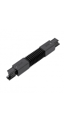 Interne flexibele connector zwarte 3-fase rails