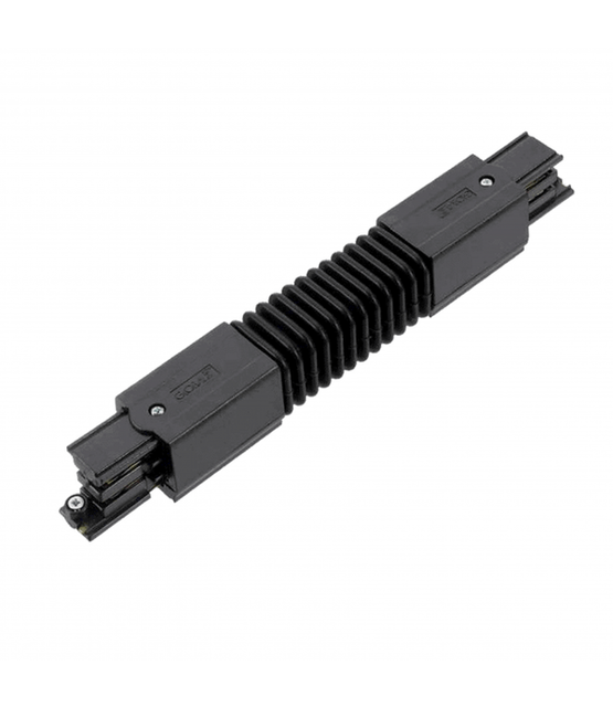 Interne flexibele connector zwarte 3-fase rails
