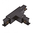 Trackrail verlichting 3 fase Luksus - Budget vriendelijke railverlichting t stuk connector voor zwarte 3-fase rail links