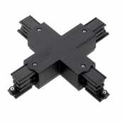 X stuk connector voor zwarte 3-fase rail