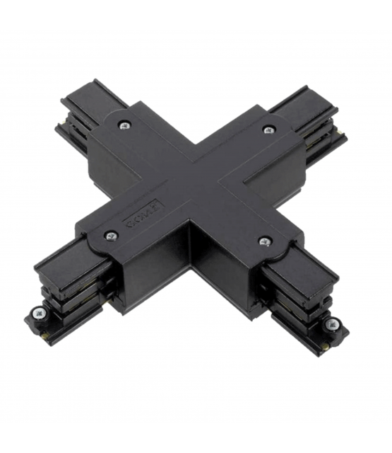 X stuk connector voor zwarte 3-fase rail