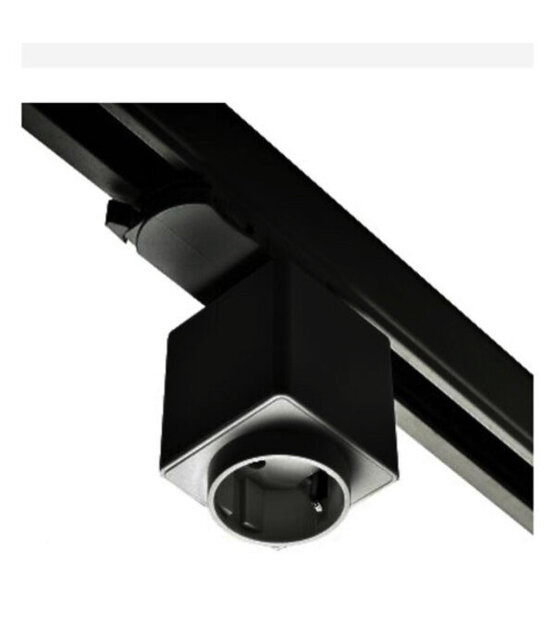 3- fase stekker voor in rail zwart