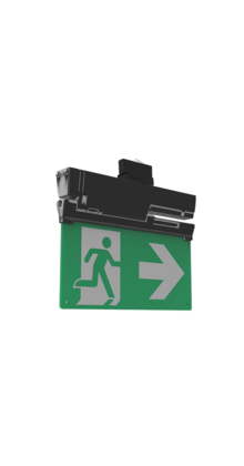 3-fase noodverlichting met accu t.b.v. 3-fase rails