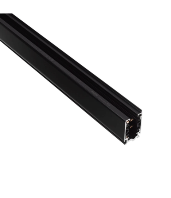3-fase track rail - zwart - 4 meter