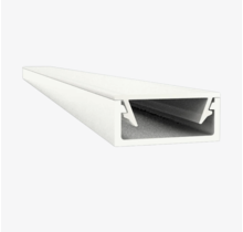 Wit LED profiel met klikafdekking 15mm x 6mm - 301WIT