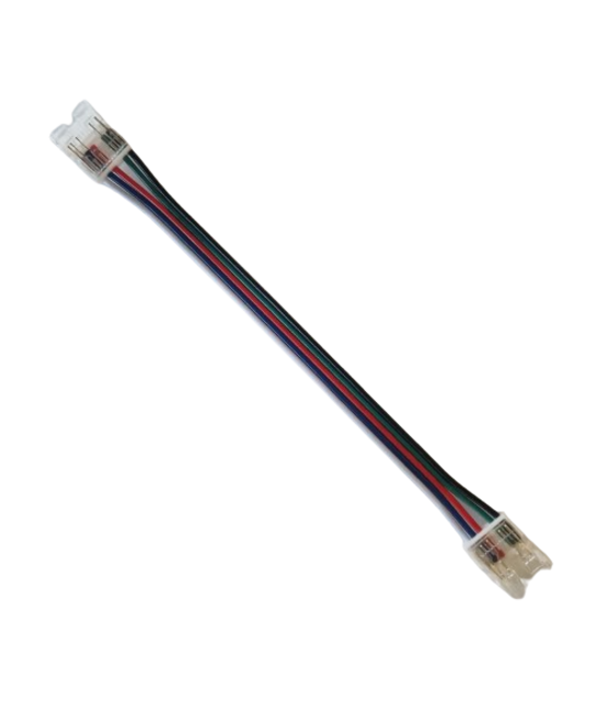 RGBW/RGBWW COB LED strip connector 2 zijdig – soldeervrij – klik connector – 12mm - IP20