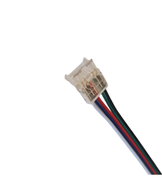 RGBW/RGBWW COB LED strip connector 2 zijdig – soldeervrij – klik connector – 12mm - IP20