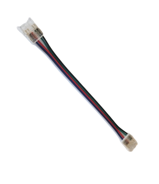 RGBW/RGBWW COB LED strip connector 2 zijdig – soldeervrij – klik connector – 12mm - IP20