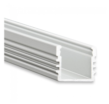 Aluminium LED profiel met afdekking - 16,8mm x 13,01mm - 02ALU