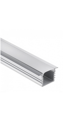 Aluminium LED inbouw profiel met klikafdekking 16,80 mm x 13,47 - 03ALU