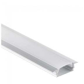 LED inbouw profiel met afdekking 16,80 mm x 5,91mm - 08ALU