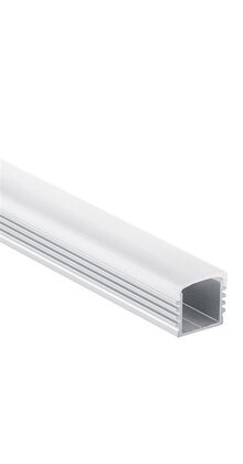LED profiel met platte opaal afdekking 16,80mm x 12,41mm - 05.1Alu