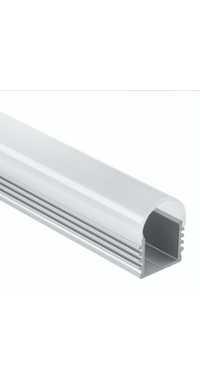 LED profiel met halfronde afdekking 16,80 mm x 16,80 mm - 05.2ALU