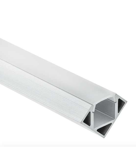LED hoek profiel met klikafdekking 25,66mm x 18,01mm - C23ALU